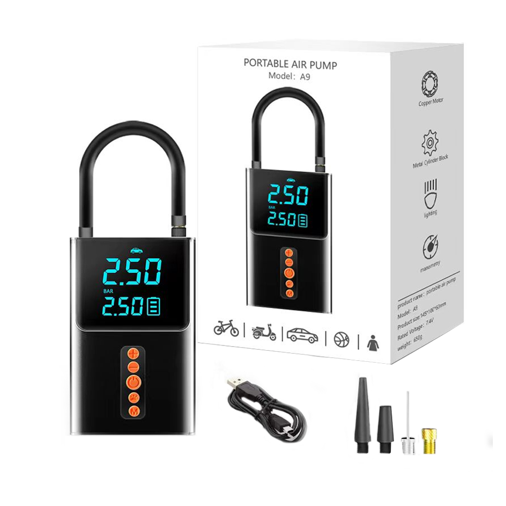 Aluminium Alloy Type-C Line Air Pump